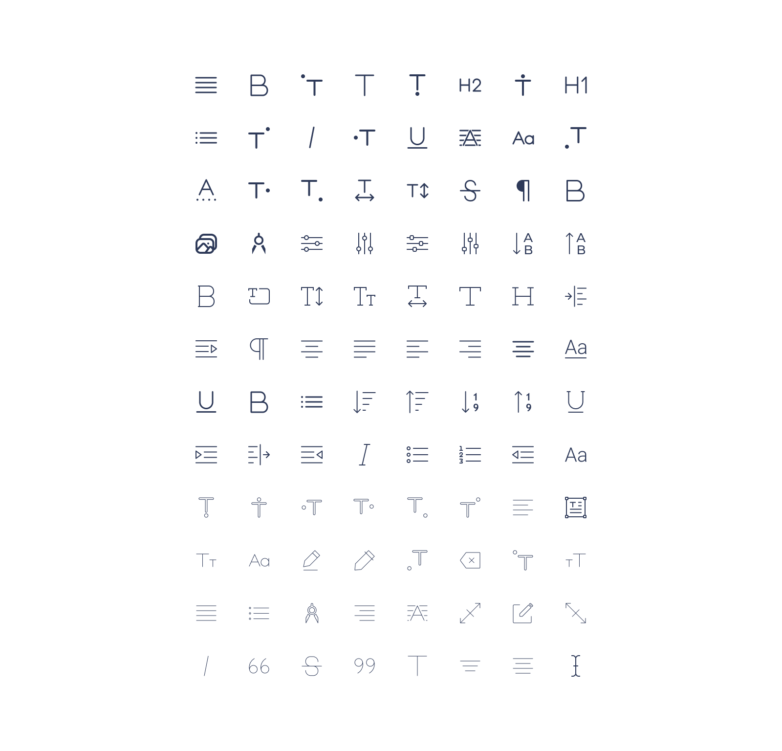 Text Editor Icons Library • 95+ Icons