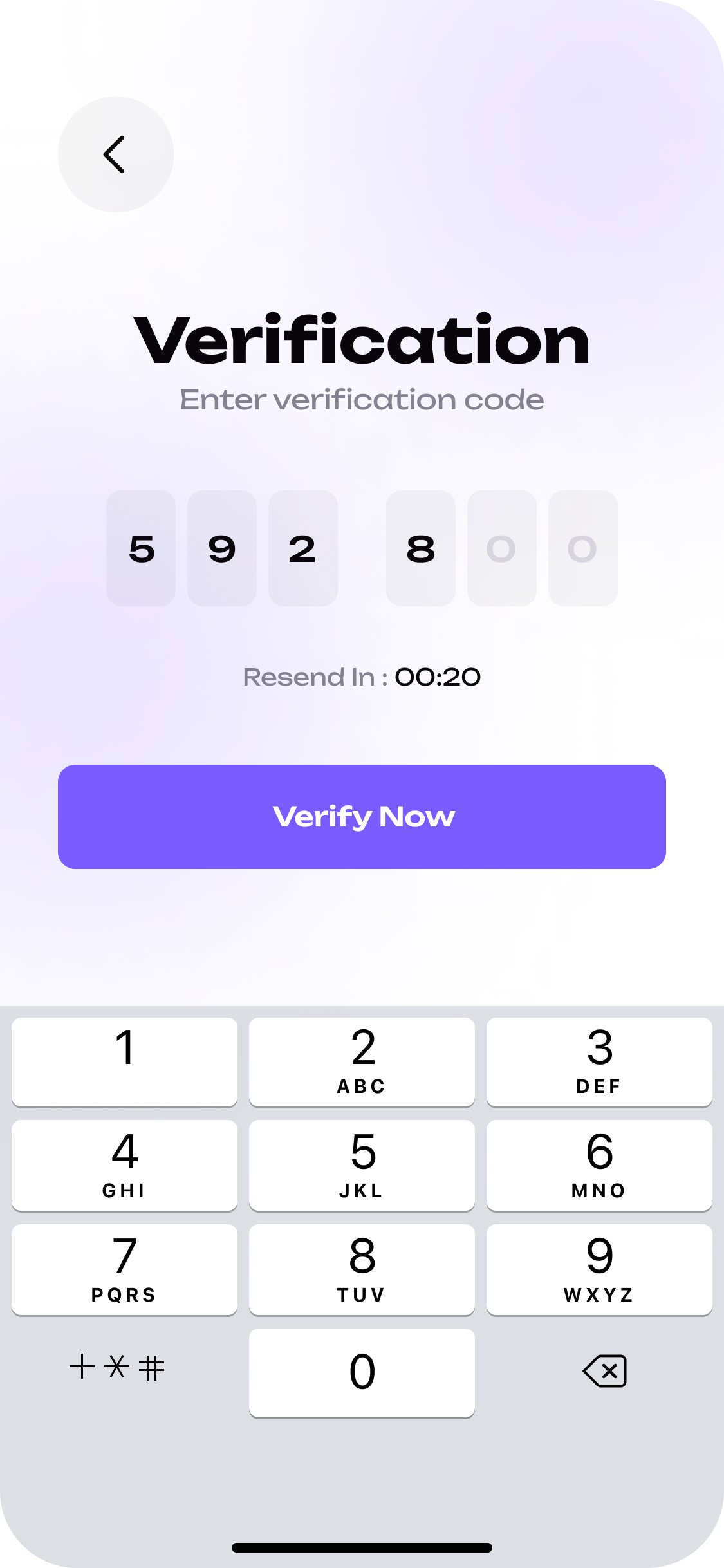 Verification App Screen - Quizabi