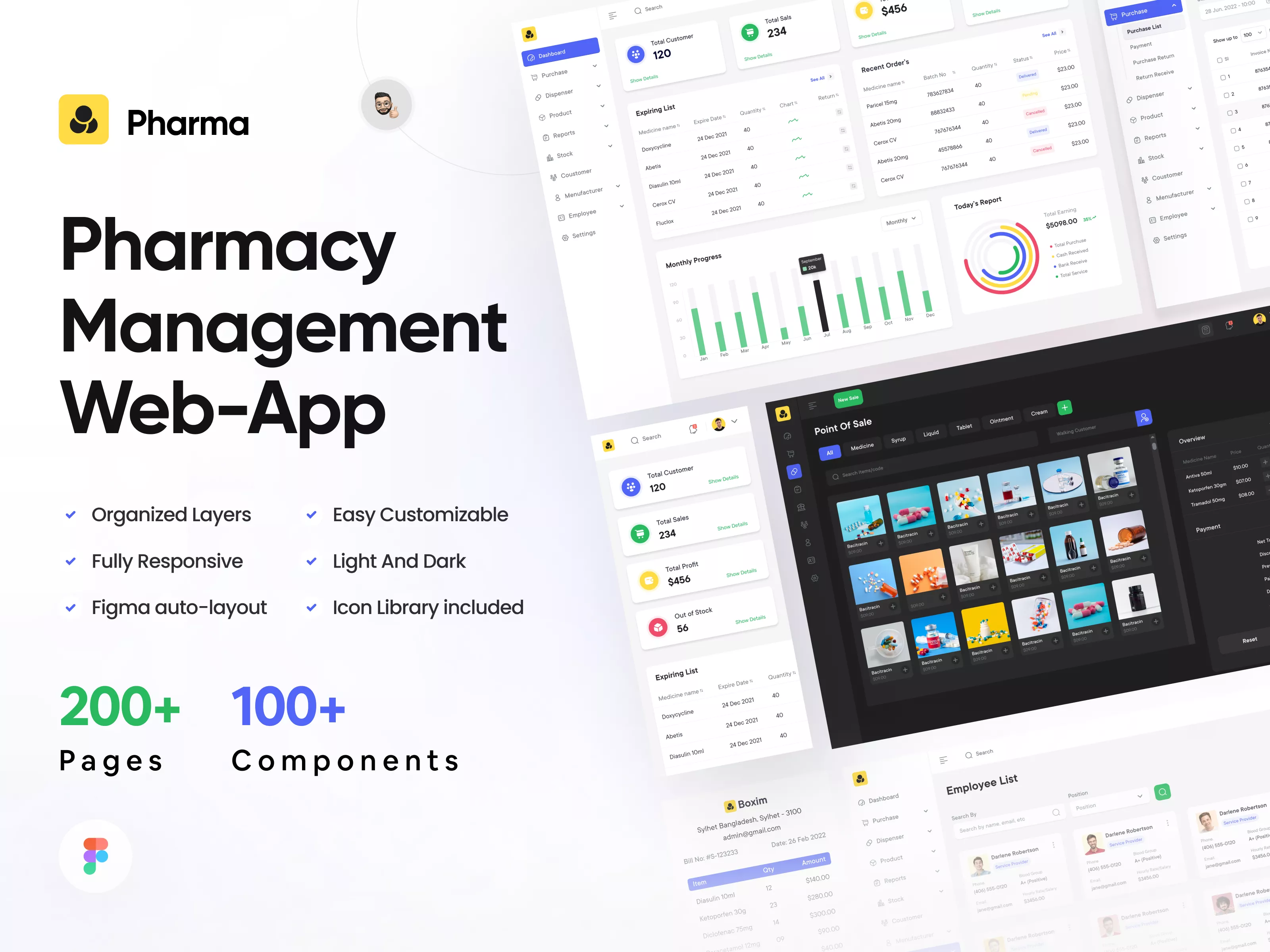 Pharmacy Management Web UI Kit