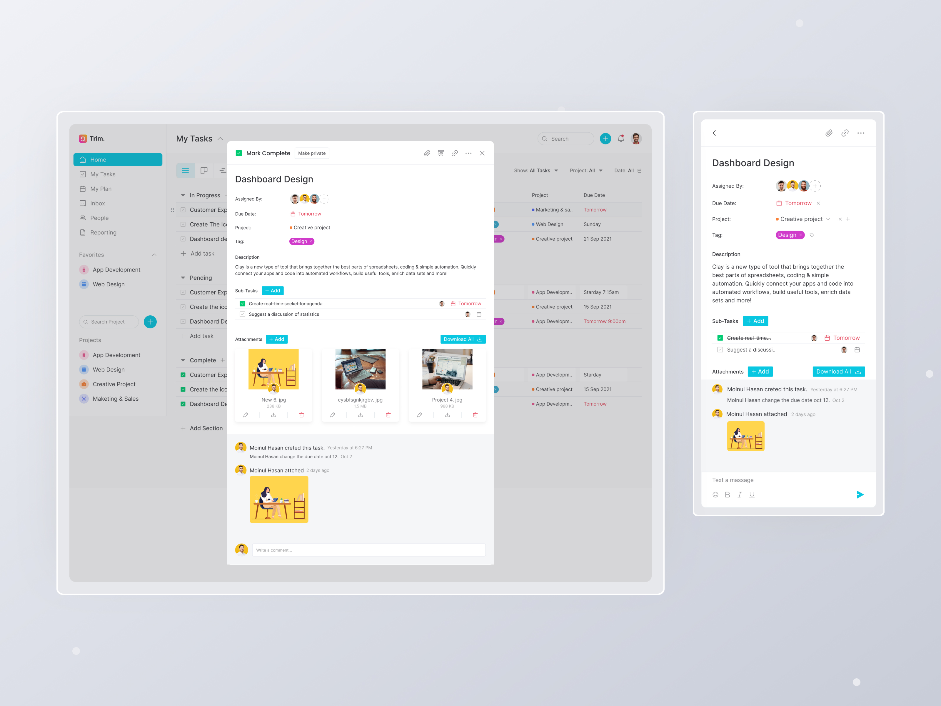 Add Task Details Screen - Trim
