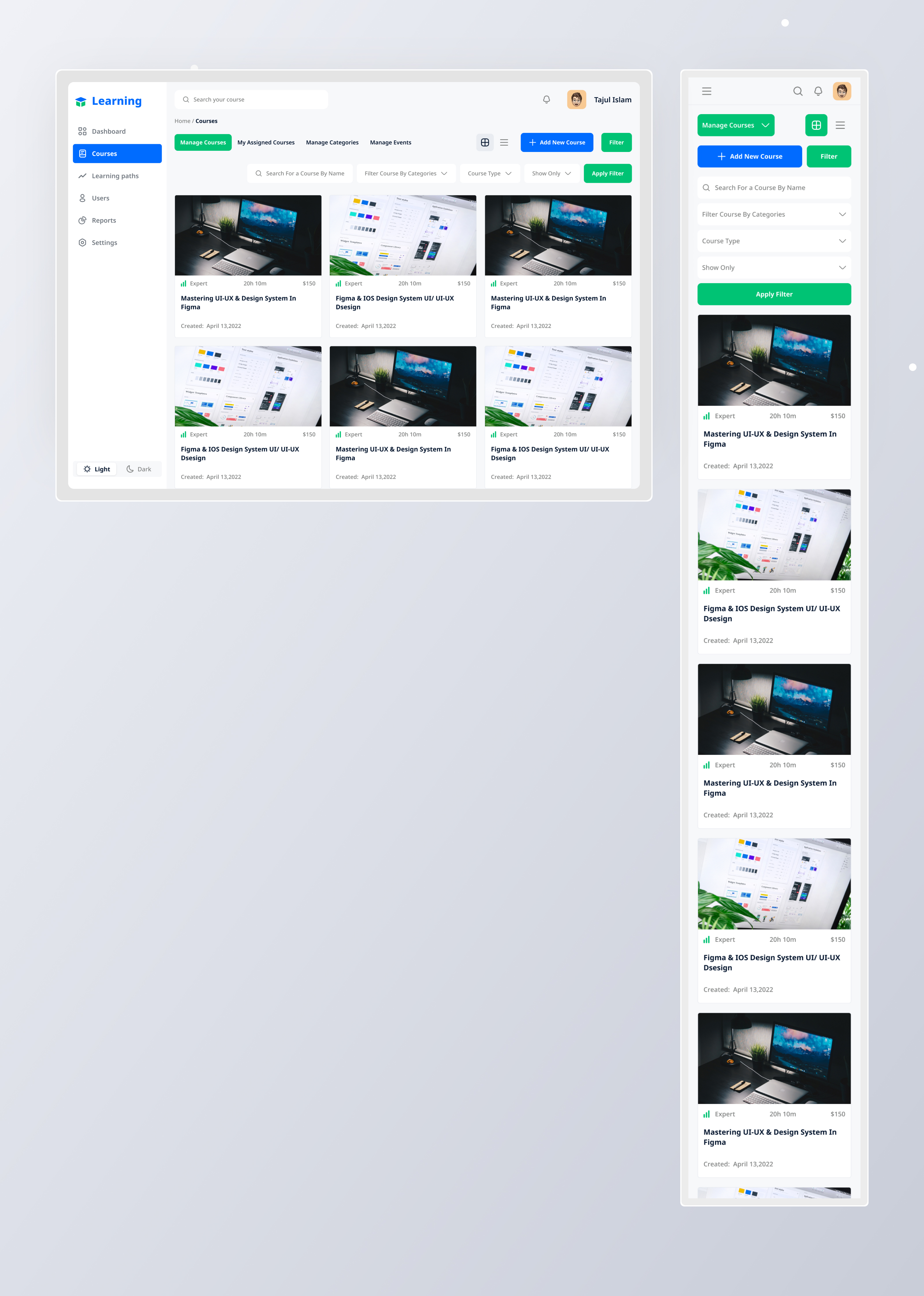 Course LMS UI Design