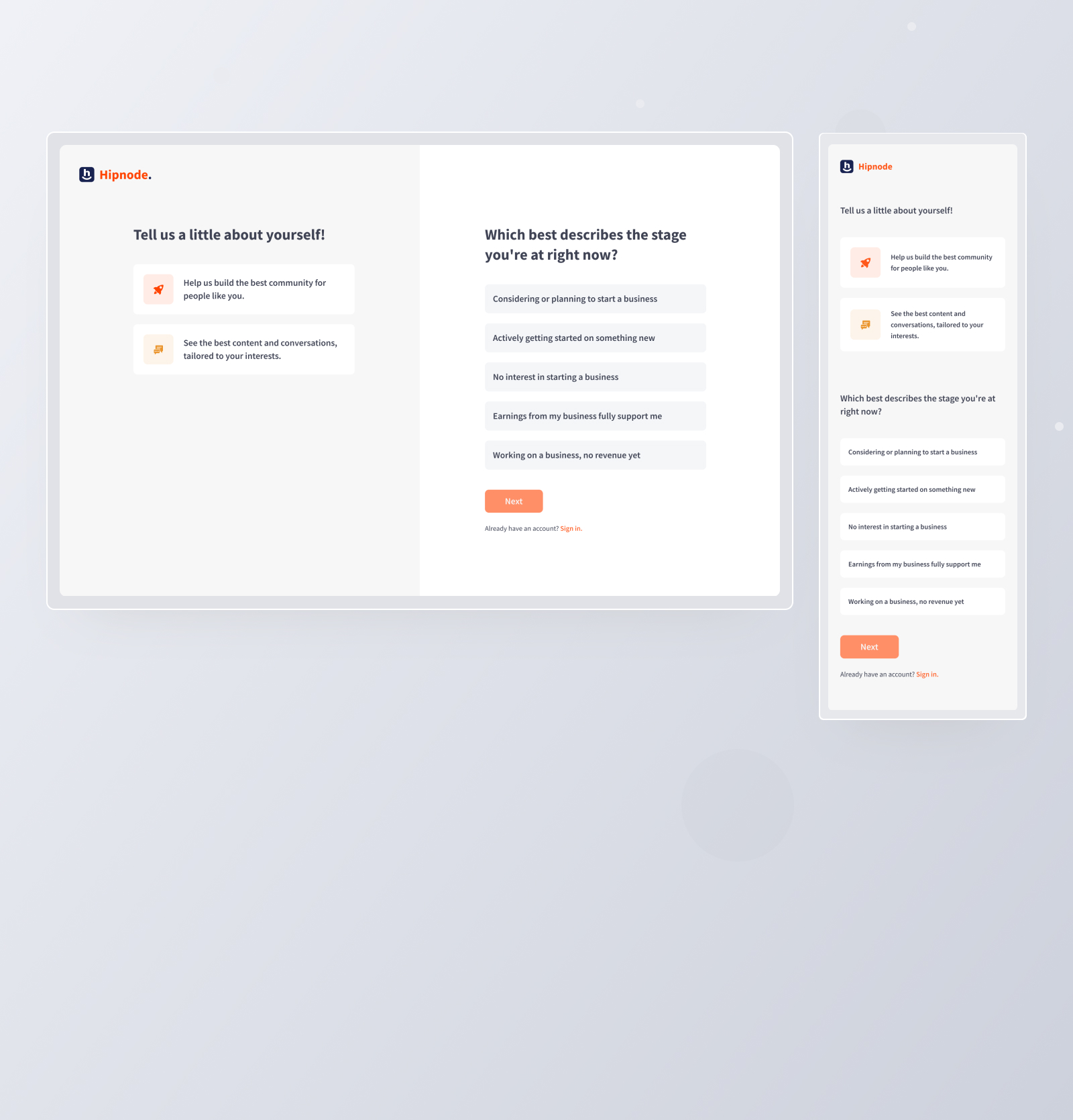 Sign Up Screen UI Design