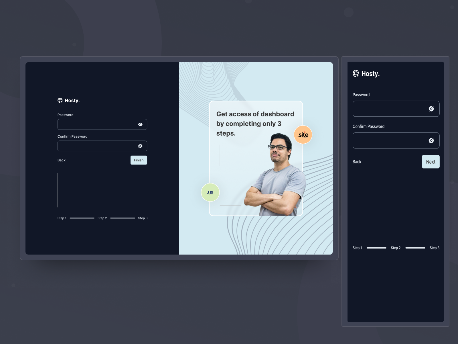 Web design sign up form