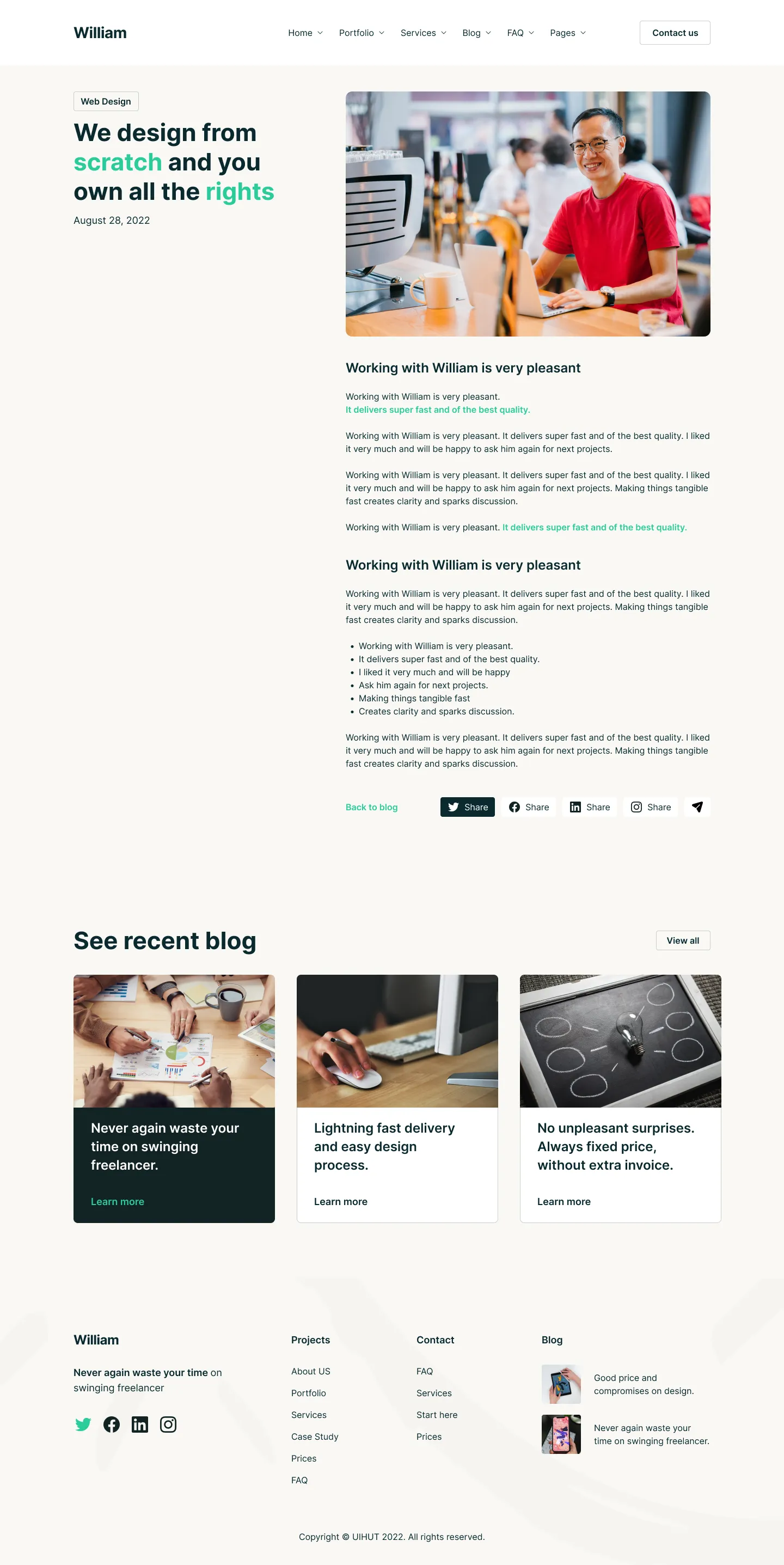 Blog Details Page