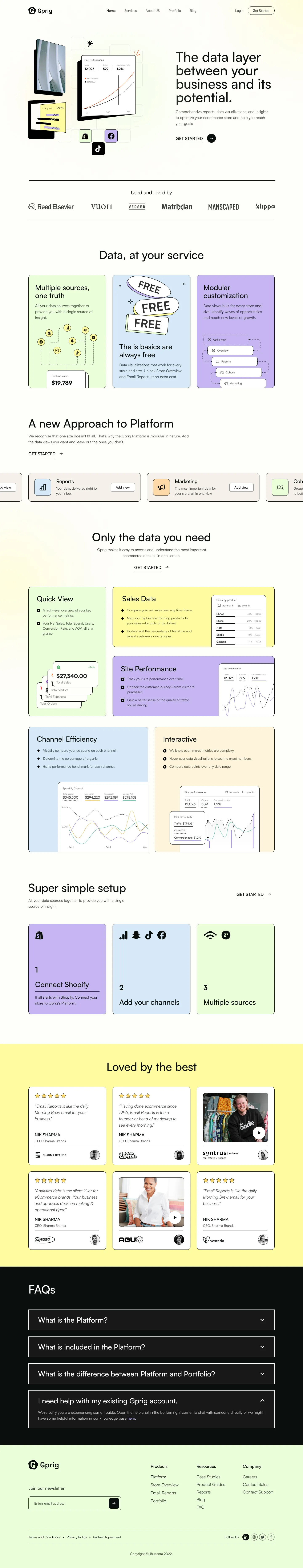 Saas Website Landing Page