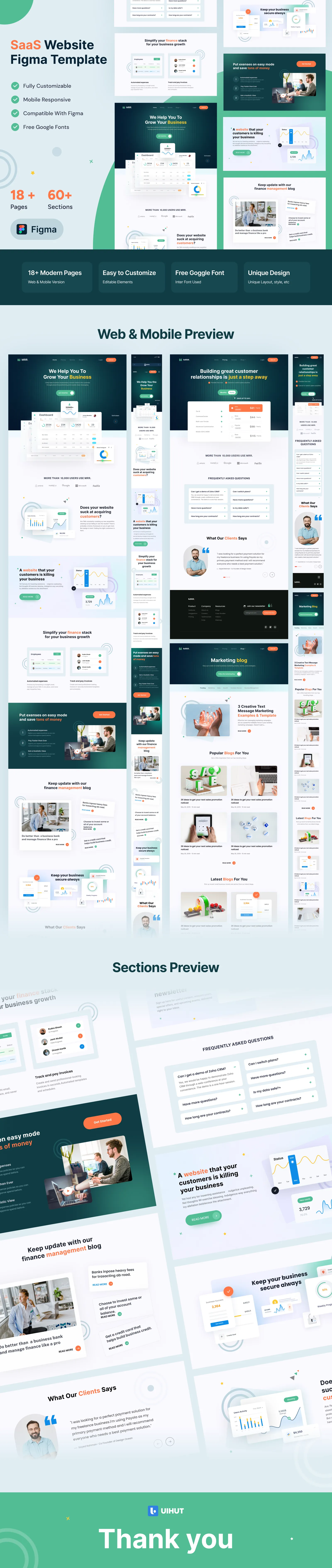 MRR - SaaS Website Template