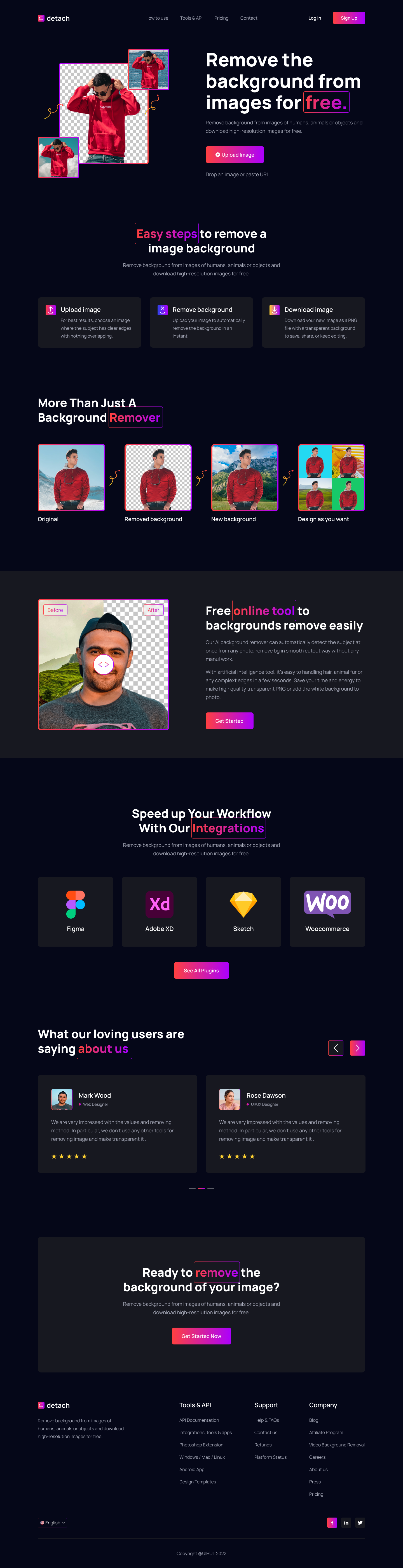 Background Remover Free Website Template