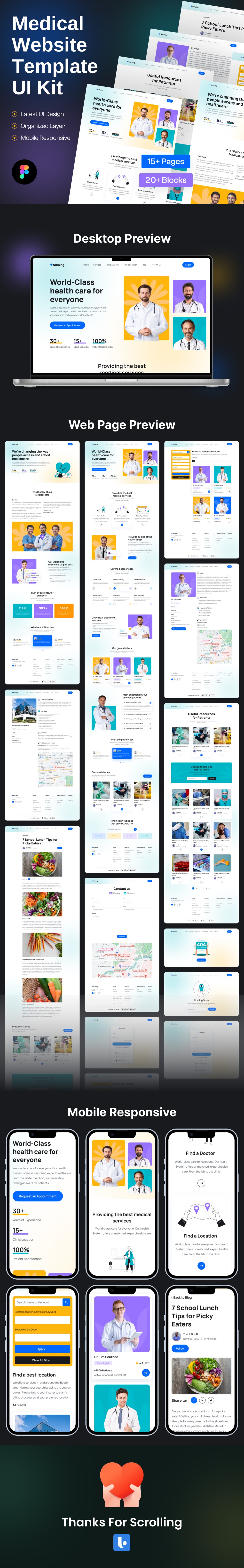 Medical Website Design Template