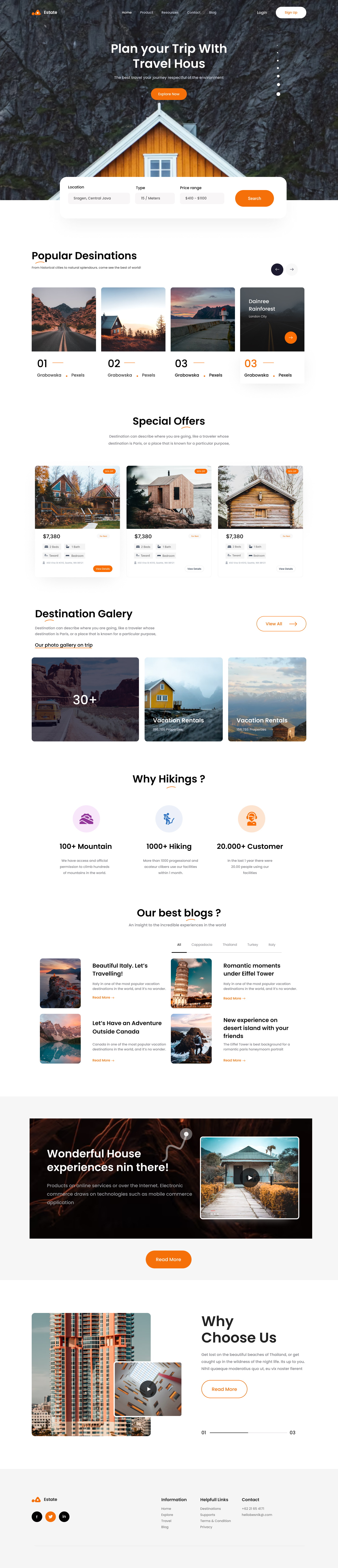 Travel Agency Website Template
